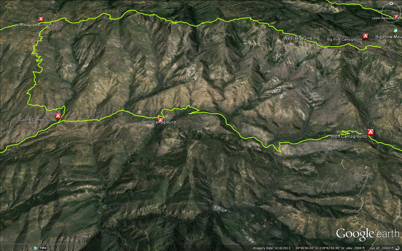 Grapevine Trail - Hiking and Backpacking In The Los Padres National Forest